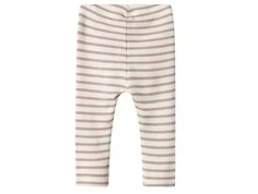 Violet og hvid stribet leggings fra Name It 13231711 Deauville mauve bagfra